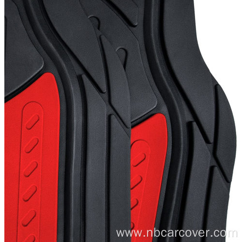 Trimmable Floor Mats (Red) Full Set - Universal